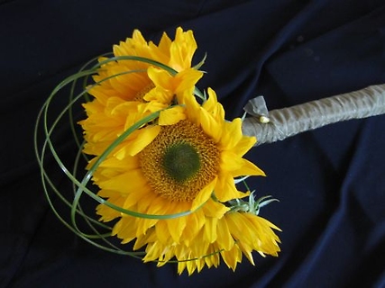 Sheltered Sunflowers Bridal Attendant Bouquet