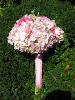 Pink Hydrangea Wedding Bouquet